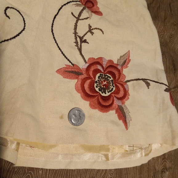 Loft A-line embroidered skirt - Picture 5 of 5